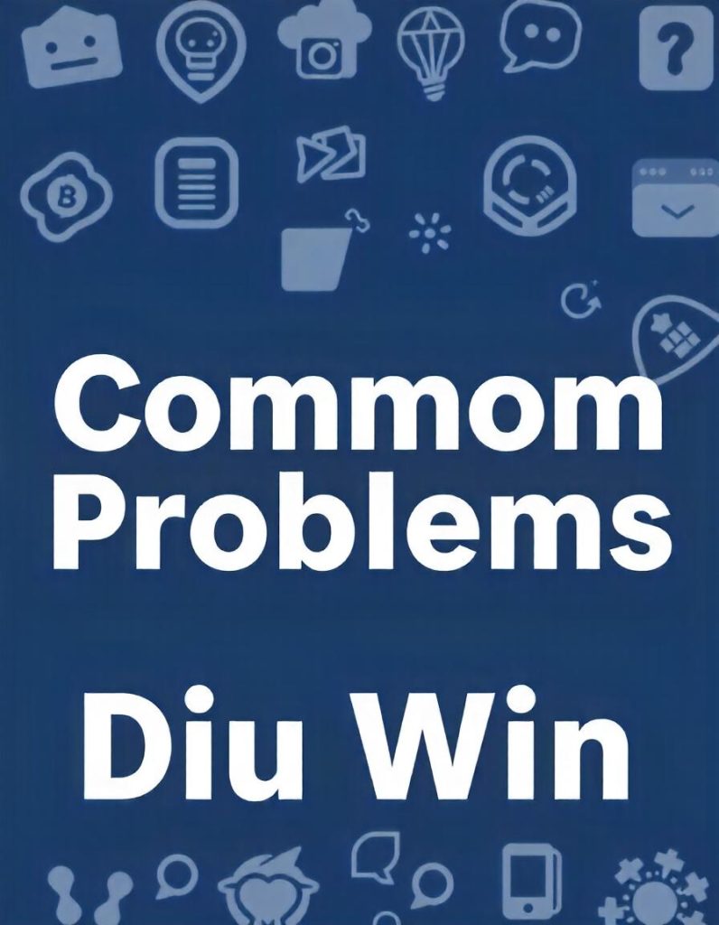 Diu Win’s Common Problems